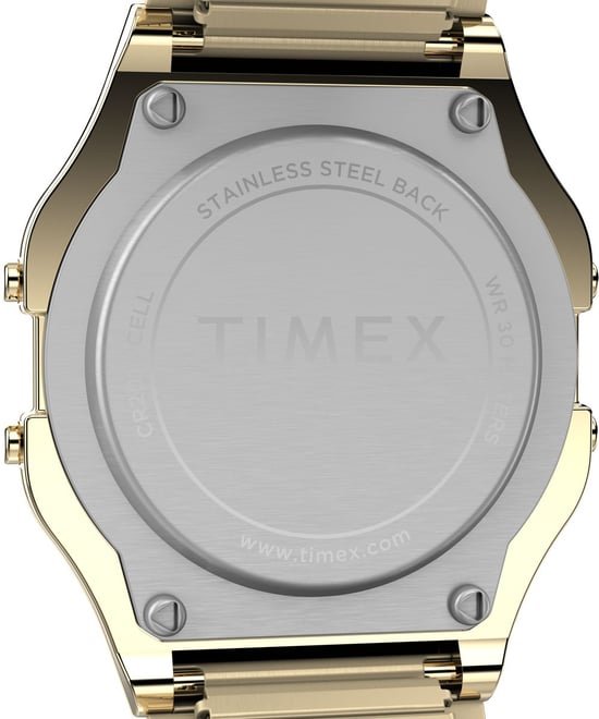 Timex Main Street Classic Digital Heren Horloge Goudkleurig T78677 - Image 3