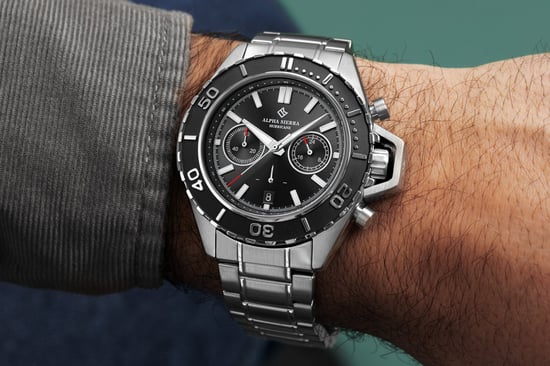 Alpha Sierra Horloge Hurricane Zilver - Image 4