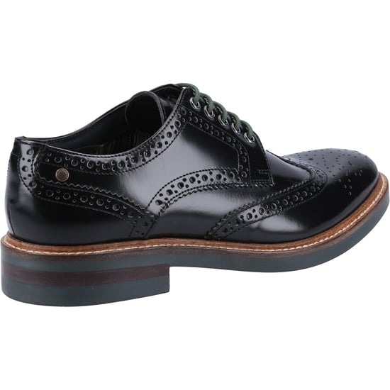 Base London Woburn Excel Heren Brogues Schoenen Zwart - Image 2
