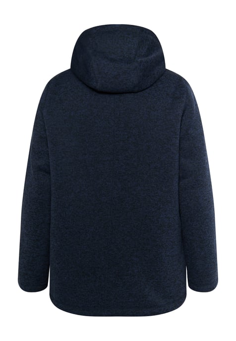Schmuddelwedda Gebreide fleece jas Dames marine gem - Image 4