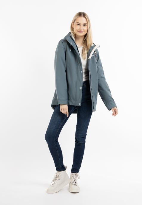 Schmuddelwedda Winterjas gemaakt van gerecycled polyester yuka Dames blauw-grijs - Image 2