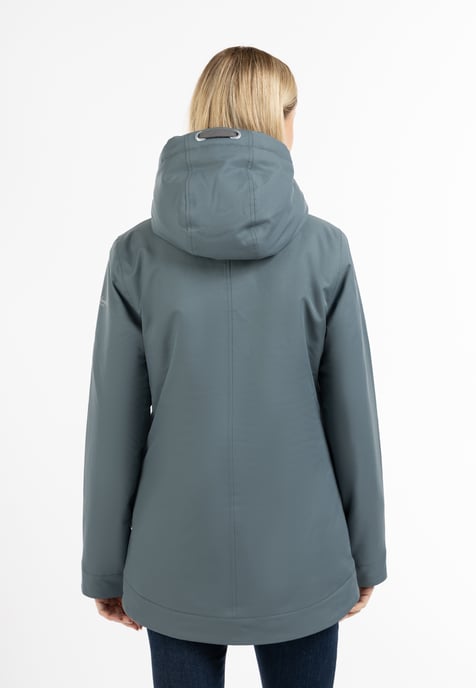 Schmuddelwedda Winterjas gemaakt van gerecycled polyester yuka Dames blauw-grijs - Image 4