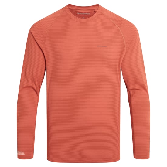 Craghoppers Heren SolarShield+ Nosilife T-shirt met lange mouwen (Donkere Sahara) - Image 1