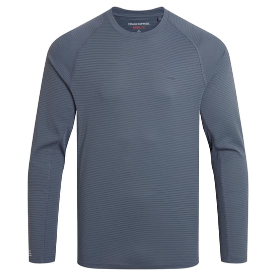 Craghoppers Heren SolarShield+ Nosilife T-shirt met lange mouwen (Donker tin) - Image 1