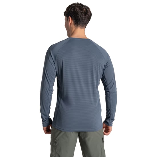 Craghoppers Heren SolarShield+ Nosilife T-shirt met lange mouwen (Donker tin) - Image 2