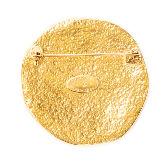 CC Round Sun Brooch Pin Broche - Image 3