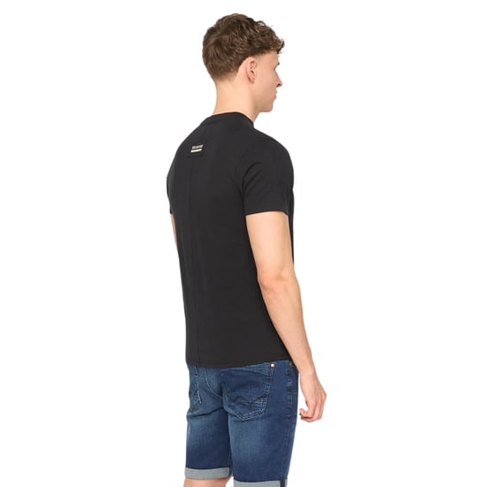 Duck and Cover Heren Tatick Geborsteld Katoenen T-Shirt (Zwart) - Image 2