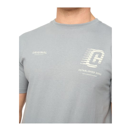 Crosshatch Heren Morville Katoenen T-Shirt (Staalblauw) - Image 2