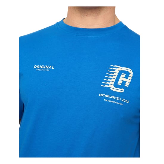 Crosshatch Heren Morville Katoenen T-Shirt (Koningsblauw) - Image 2