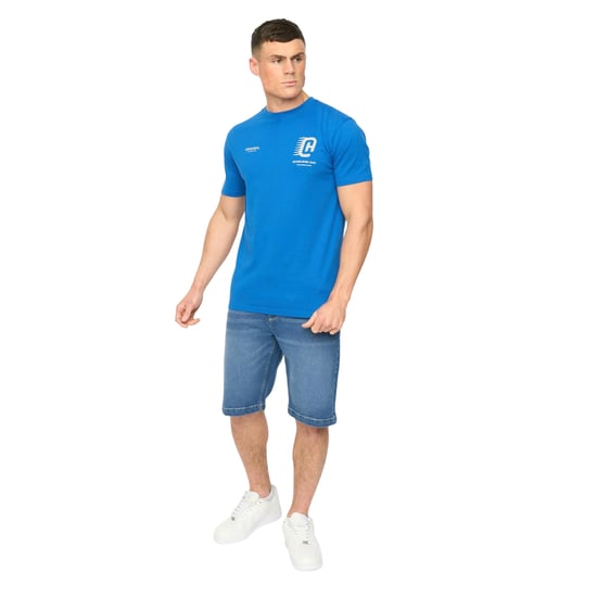 Crosshatch Heren Morville Katoenen T-Shirt (Koningsblauw) - Image 3