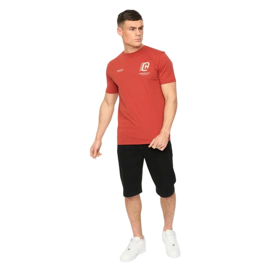Crosshatch Heren Morville Katoenen T-Shirt (Rood) - Image 3