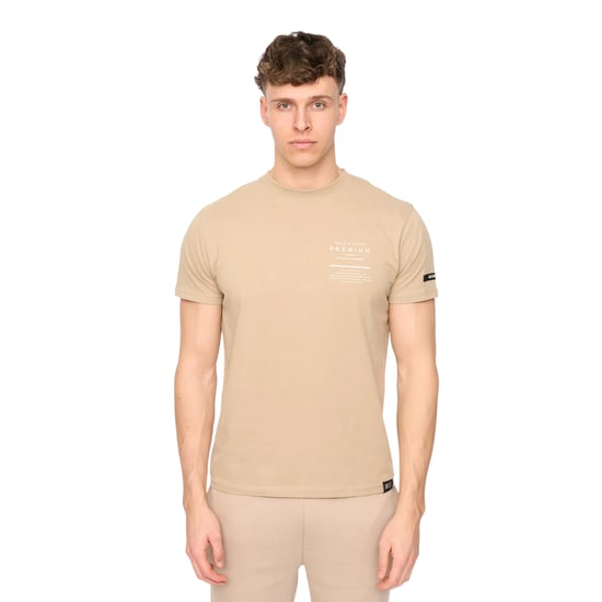 Duck and Cover Heren Rayland Katoenen T-Shirt (Steen) - Image 1