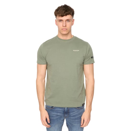 Duck and Cover Heren Landway T-Shirt (Olijf) - Image 1