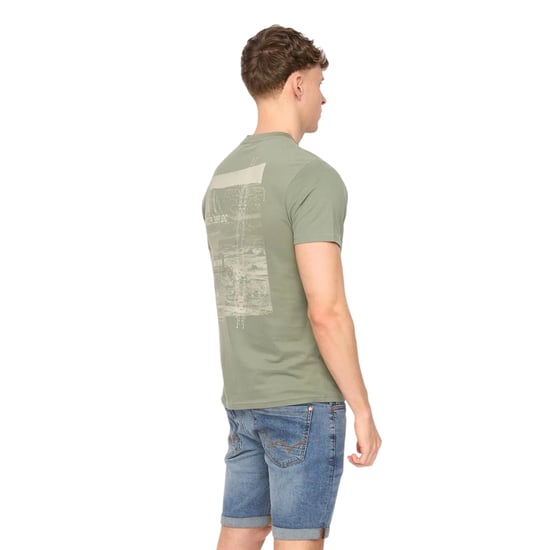 Duck and Cover Heren Landway T-Shirt (Olijf) - Image 2