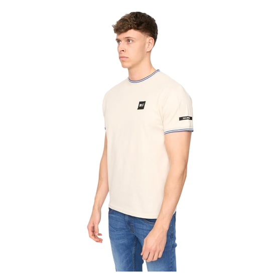 Duck and Cover Heren Wrentham Katoenen T-Shirt (Steen) - Image 3