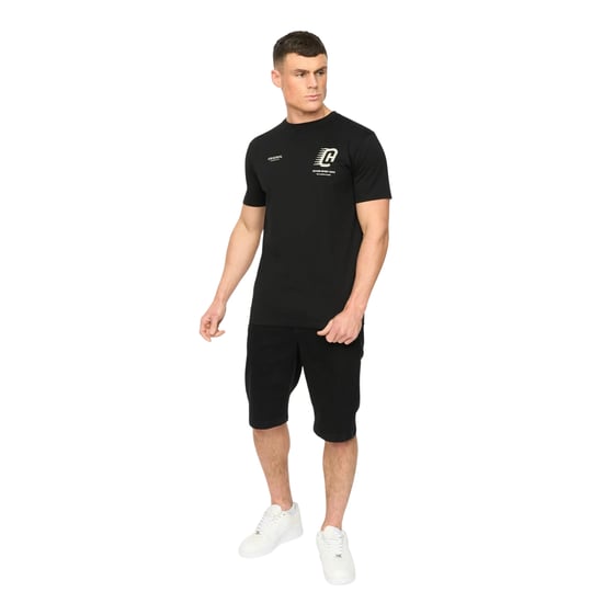 Crosshatch Heren Morville Katoenen T-Shirt (Zwart) - Image 3