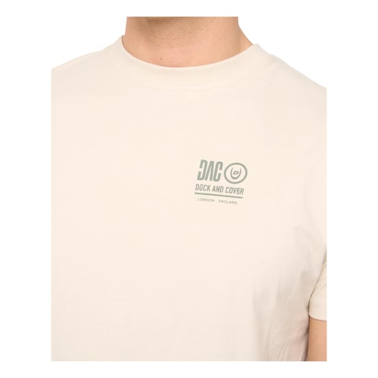 Duck and Cover Heren Lynnfold T-Shirt (Licht Steen) - Image 2