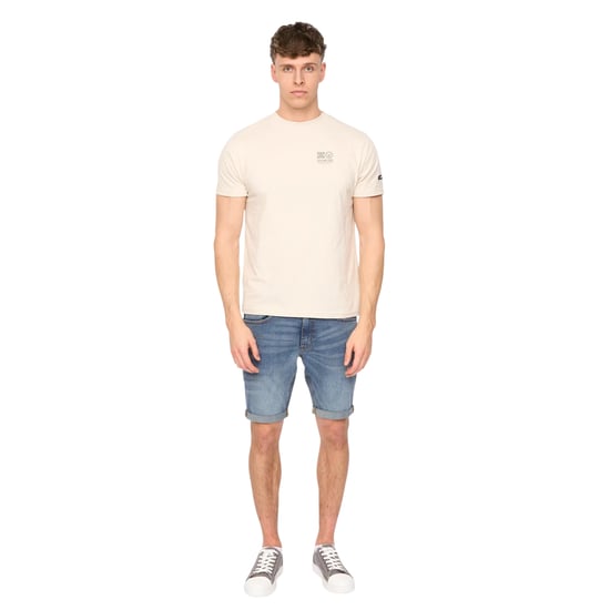 Duck and Cover Heren Lynnfold T-Shirt (Licht Steen) - Image 3