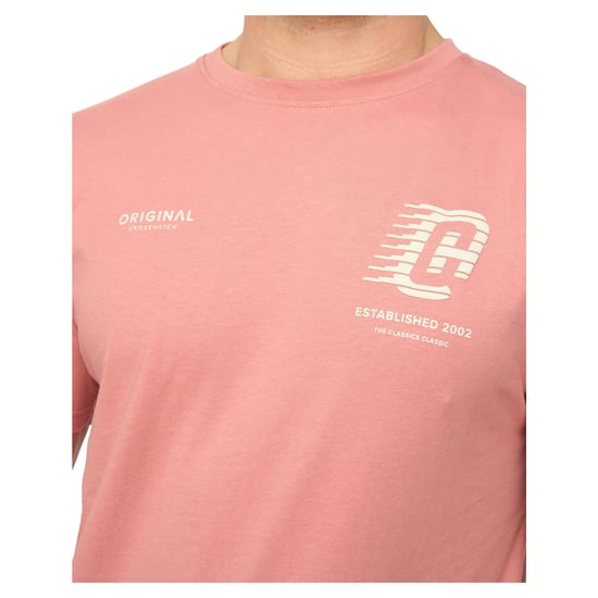 Crosshatch Heren Morville Katoenen T-Shirt (Roze) - Image 2