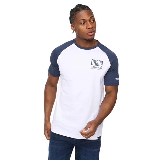 Crosshatch Heren Bretsby T-shirt (Marineblauw) - Image 1