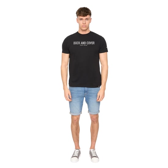 Duck and Cover Heren Walpole T-Shirt (Zwart) - Image 4