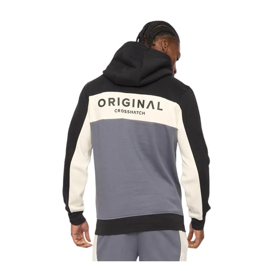 Crosshatch Heren Castlebay Hoodie (Slate) - Image 2