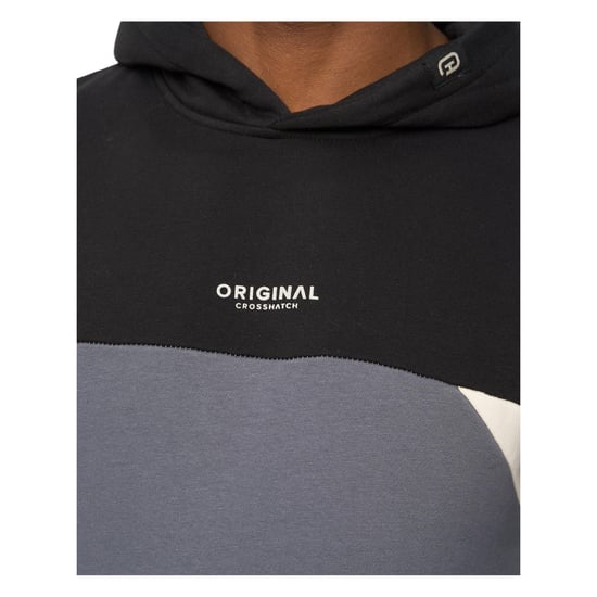 Crosshatch Heren Castlebay Hoodie (Slate) - Image 3