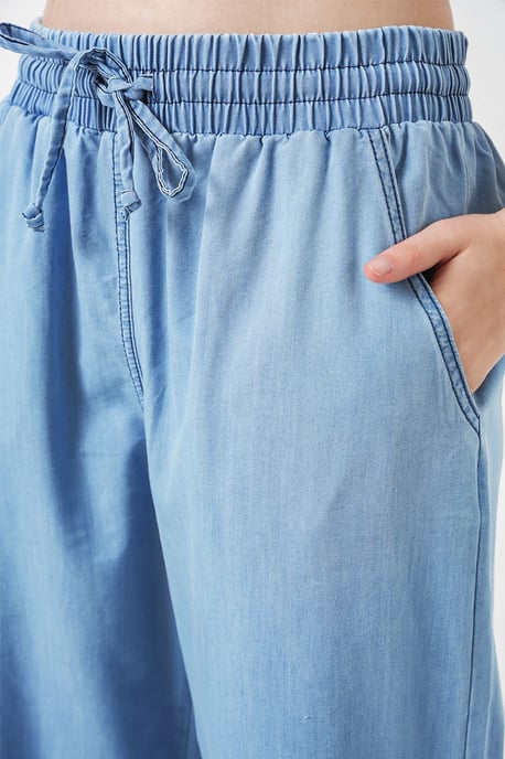 Ontspannen Pas Wijd Beenzijen Jeans met Koordsluiting - Image 5