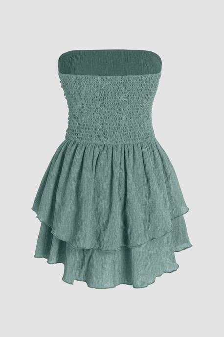 Strapless Gelaagd Mini-jurk - Image 2