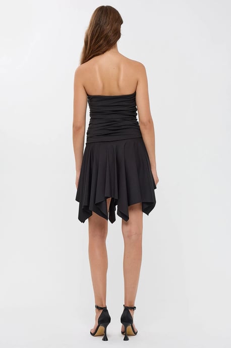 Mouwloze Asymmetrische Jersey Mini-jurk - Image 3