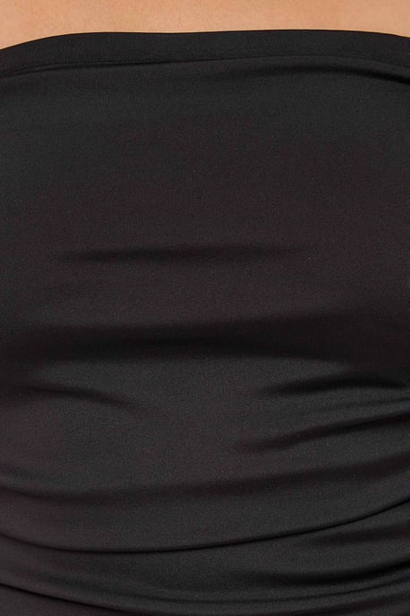Mouwloze Asymmetrische Jersey Mini-jurk - Image 4