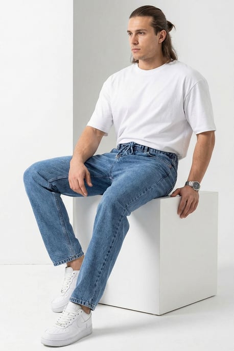 Relaxed Fit Denim Broek - Image 2