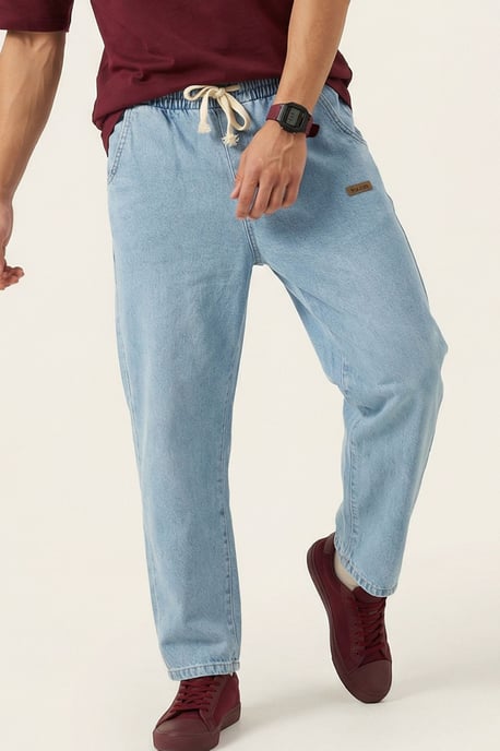 Elastische Taille Denim Broek - Image 2