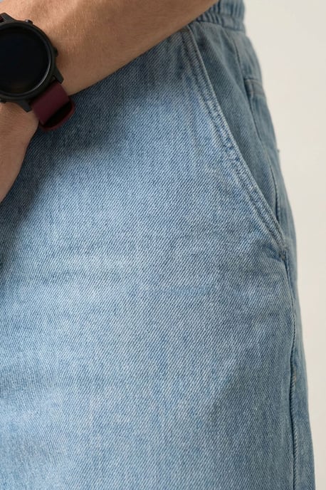 Elastische Taille Denim Broek - Image 4