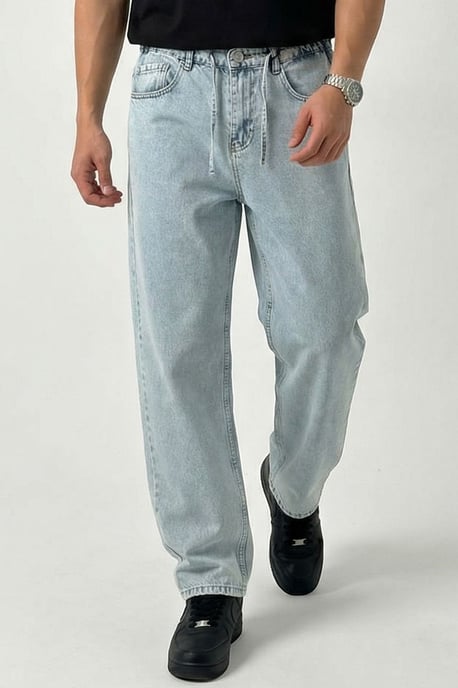 Ontspannen Fit Denim Broek - Image 4