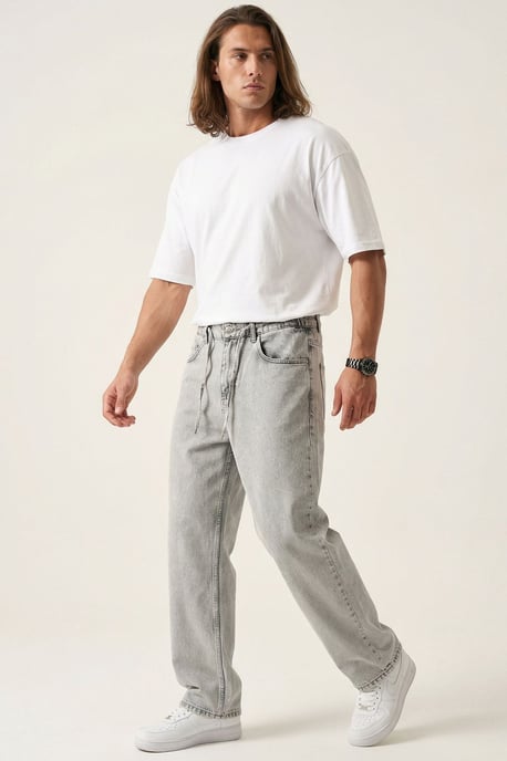 Relaxed Fit Denim Broek - Image 3