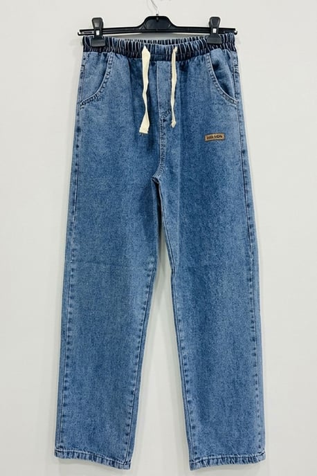Elastische Taille Denim Broek - Image 5