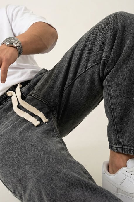 Elastische Taille Denim Broek - Image 2