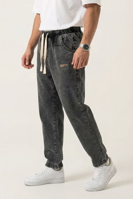 Elastische Taille Denim Broek - Image 3