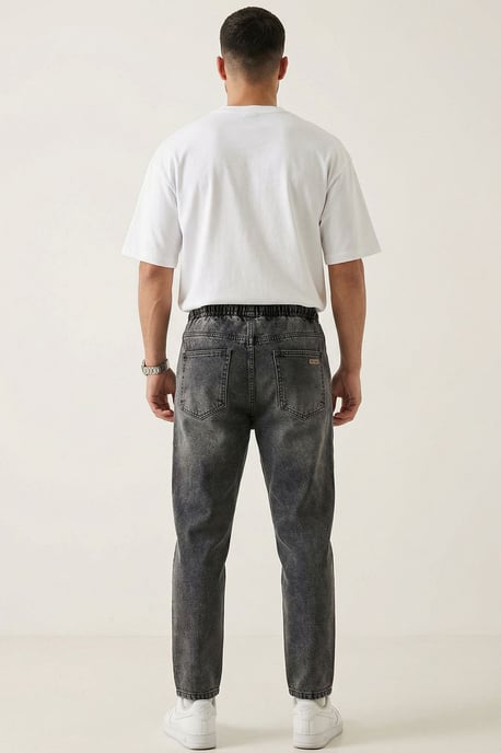 Elastische Taille Denim Broek - Image 4