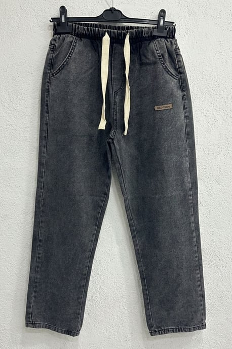 Elastische Taille Denim Broek - Image 5
