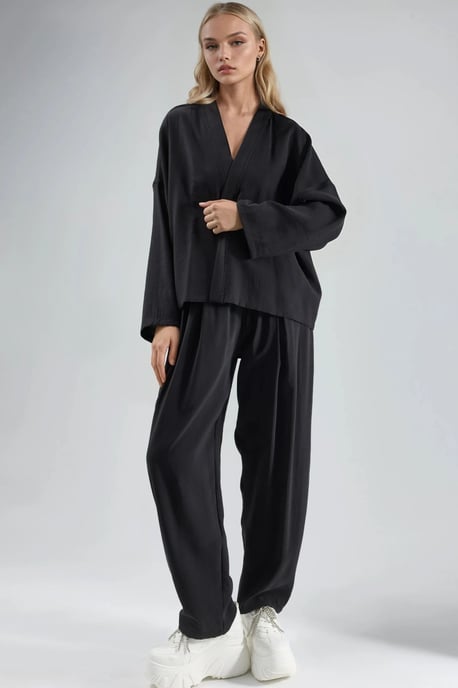 Lange Mouwen Losse Pasvorm Kimono - Image 4