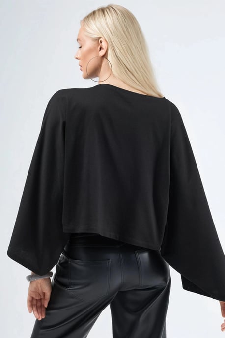Losse Pasvorm Bootnek Blouse - Image 2