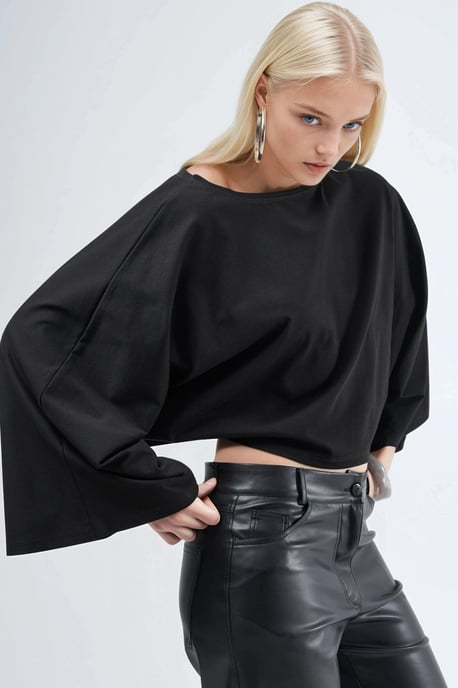 Losse Pasvorm Bootnek Blouse - Image 5