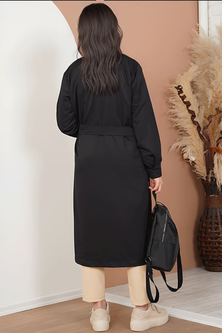 Dubbelgeknoopt Lange Trenchcoat - Image 3