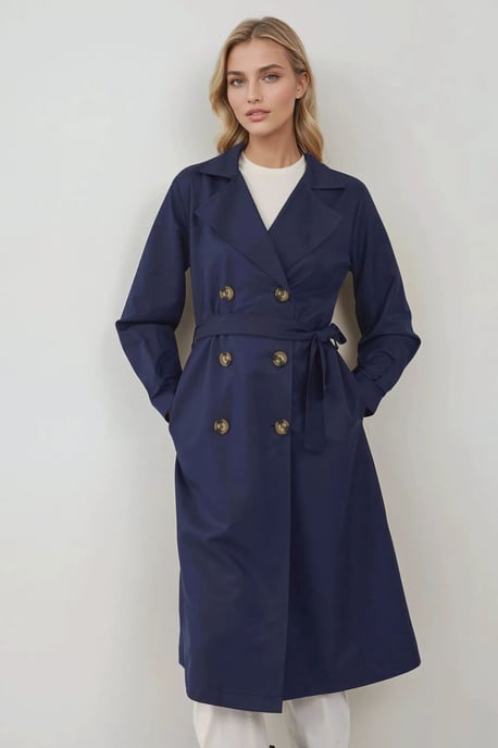 Dubbelzijdige Elastische Trenchcoat - Image 1