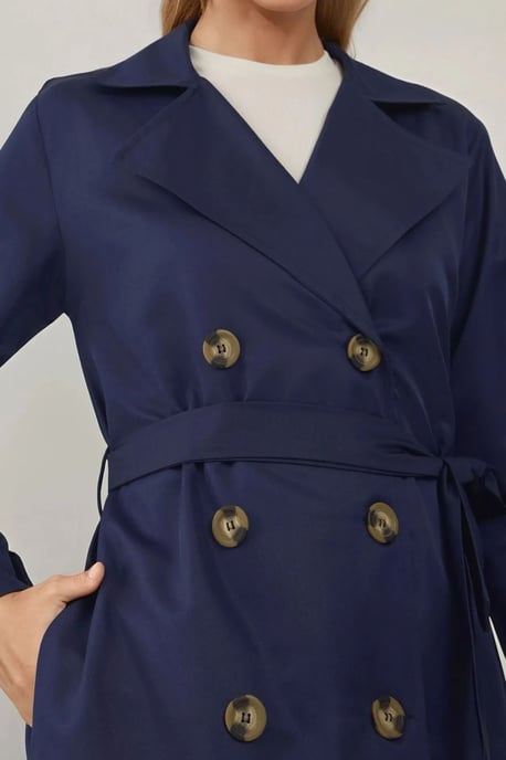 Dubbelzijdige Elastische Trenchcoat - Image 6