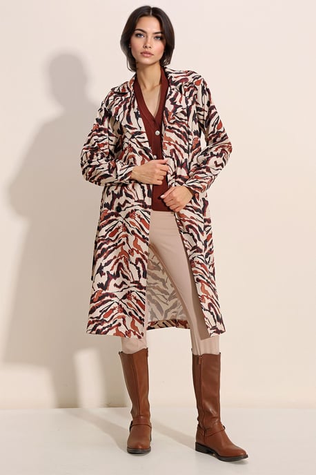 Dubbelgeknoopte Lange Trenchcoat - Image 2