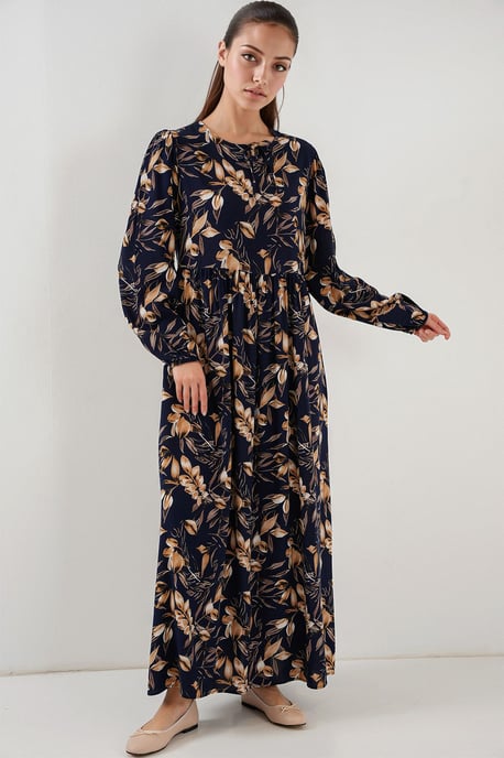 Patronen Maxi Jurk met Strikdetail - Image 2