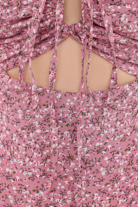Bloemen Maxi-jurk met Borstuitsnijding - Image 5